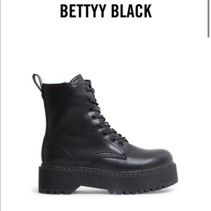 Steve Madden Black Betty combat boots